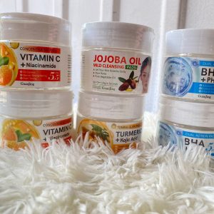 POMOS DESMAQUILLANTES DE ACEITE DE JOJOBA, VITAMINA C, GENGIBRE Y ACIDO HIALURONICO